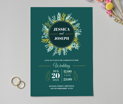 Wedding invite designs for modern ticket design