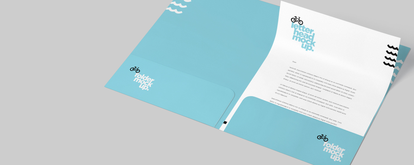 a4 presentation folder with business card slot