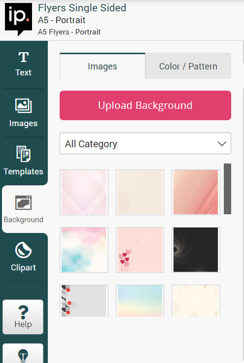 Design online tool background picker
