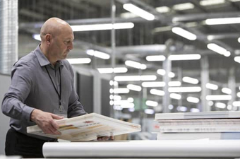 Smartly Dressed man printing