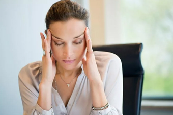 Woman who looks stressed