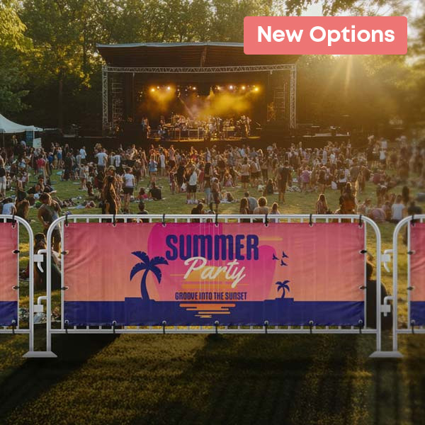 crowd barrier printing