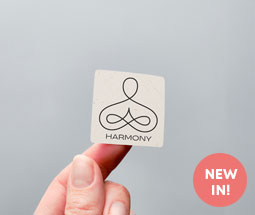 Square personalised sticker for handmade product packaging