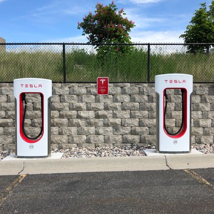 Electric vehicle charging at public charging station