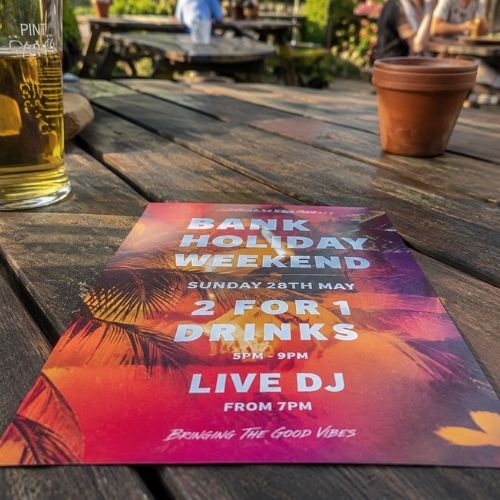 summer bank holiday poster design