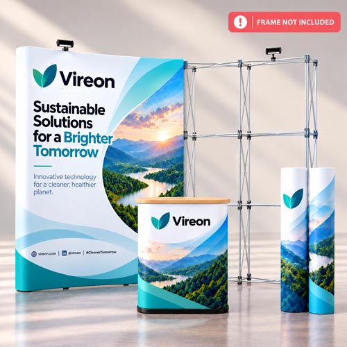 Exhibition Stand and Podium Replacement Graphics