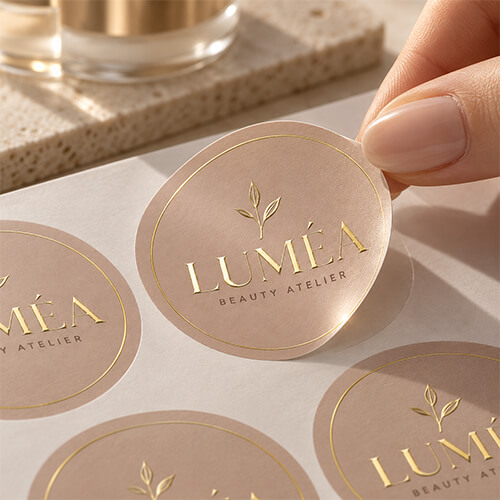 Foil and spot UV embellishment example