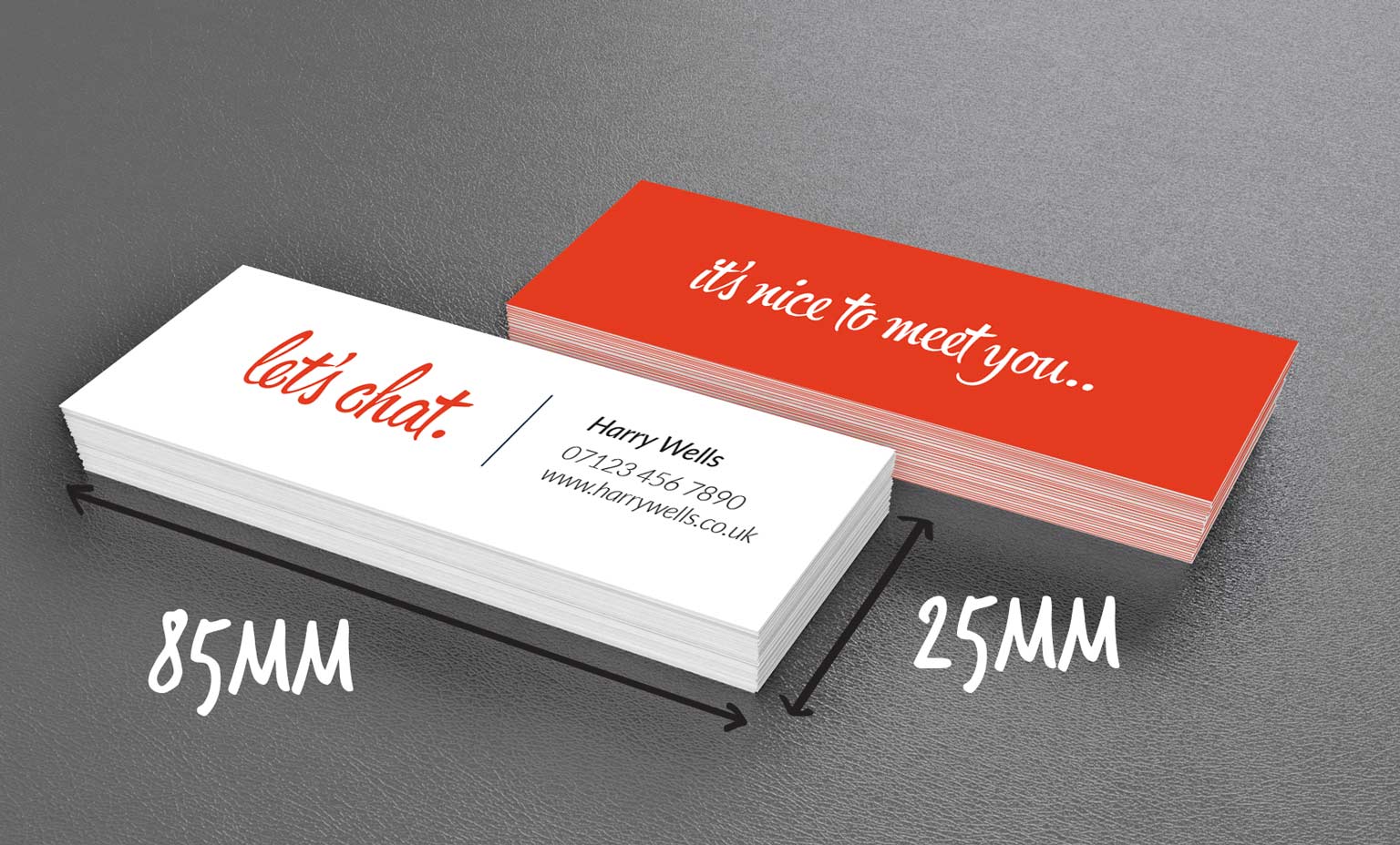 business card dimensions