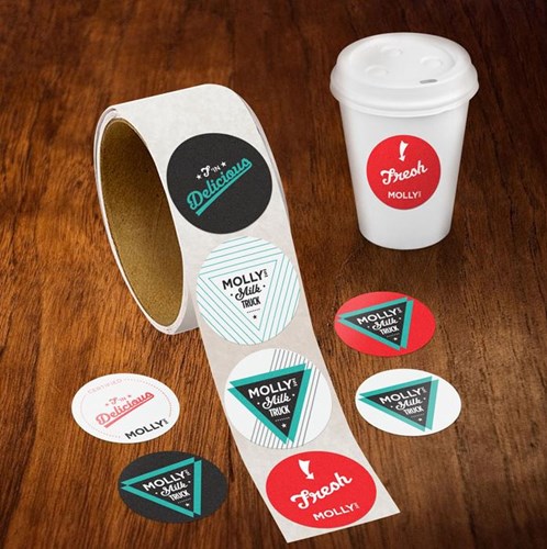 creative stickers for a welcome pack