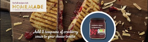 sainsburys cranberry recipe leaflet example