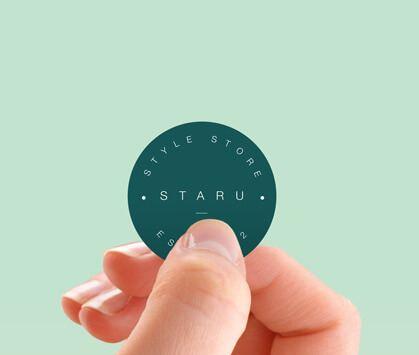 Small Green Circle Stickers