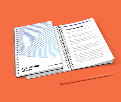 A6 Wire Bound Brochures & Booklets