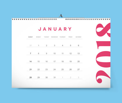 A4 Wall Calendars
