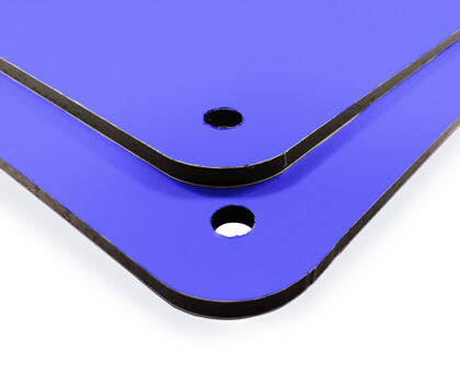 Blue Dibond Sign for parking directions