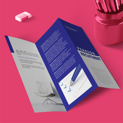 How to Set Up a Folded Leaflet