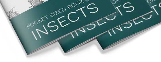 stapled booklets pocket size book on insects