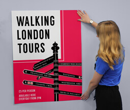 40 x 30 Poster for walking tours of London