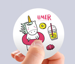 Large Circle Stickers