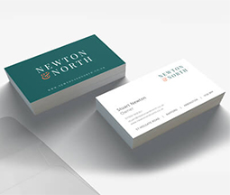 newton and north double sided business cards