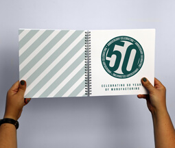 210mm Square Wire Bound Booklets