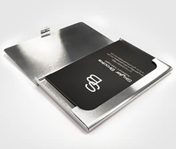 Silver Metal Business Card Holders