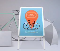 30” x 40” A- Frame with Two 30” x 40” Posters