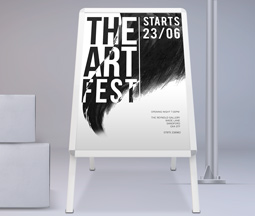 A0 A-Frame with Two A0 Posters