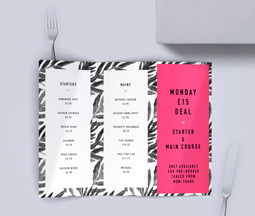 Folded Menus