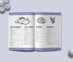 Stapled Booklet Menus