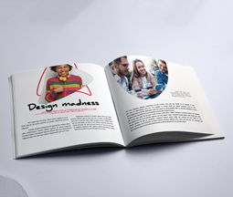 Blue printed postcards for god groomers