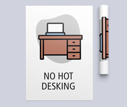 No hot desking poster