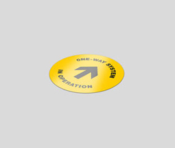 One way system stickers