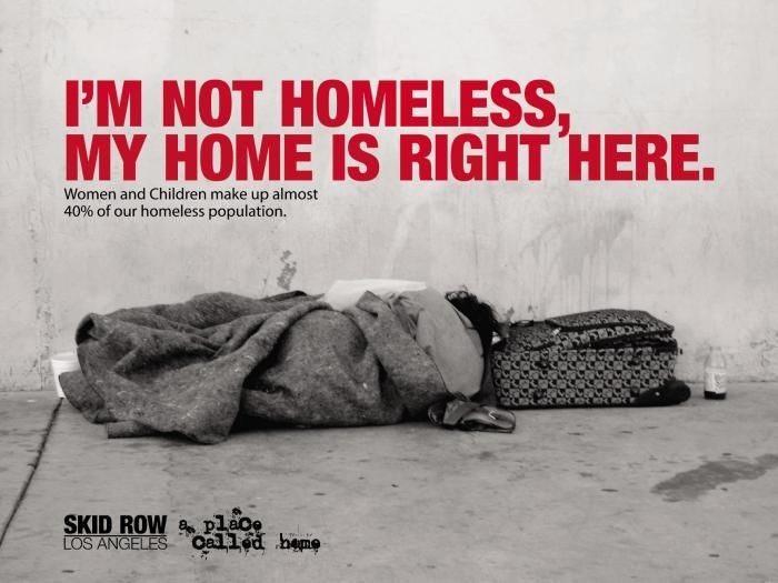 homelessness awareness campaign poster