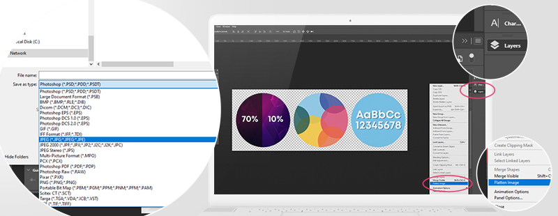 How to save artwork to fix transparency issues