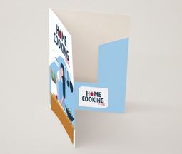 Light Blue Presentation Folders for Dog Groomers
