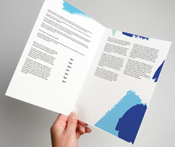 folded leaflet printing