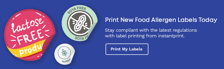 October 1st food allergen label stickers and label printing